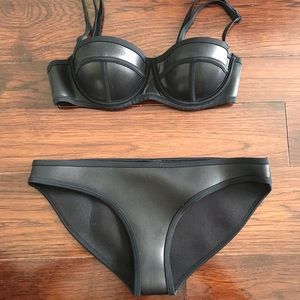 Black triangl bikini set